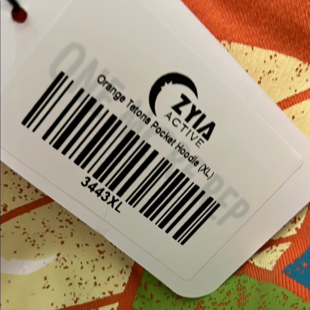 ZYIA Orange Grand Tetons Hoodie NWT - Picture 2 of 4